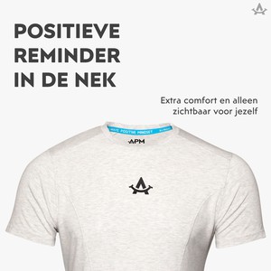Sportshirt Heren | 100% Duurzaam | Grijs | APM from APM | Always Positive Mindset