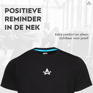 Sportshirt APM Zwart Heren from APM | Always Positive Mindset