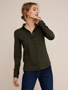 Cedar blouse - Olive green via Arber