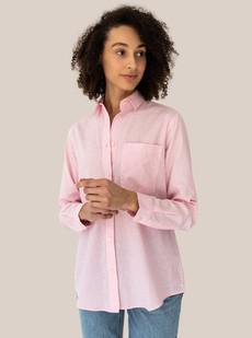 Willow - Linen blouse - Pink via Arber