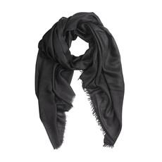 Large Black Cashmere Scarf – Hand Woven van Asneh