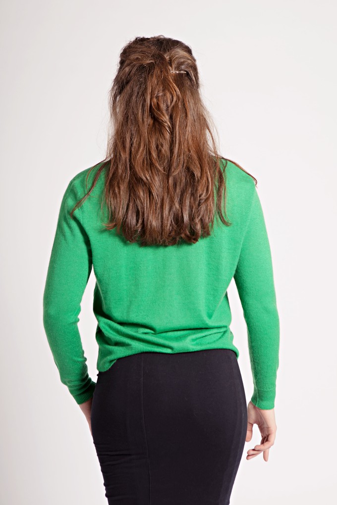 Green Cashmere Cardigan with Embellishment – last one from Asneh