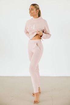 Track Pants / Misty Rose via Audella Athleisure