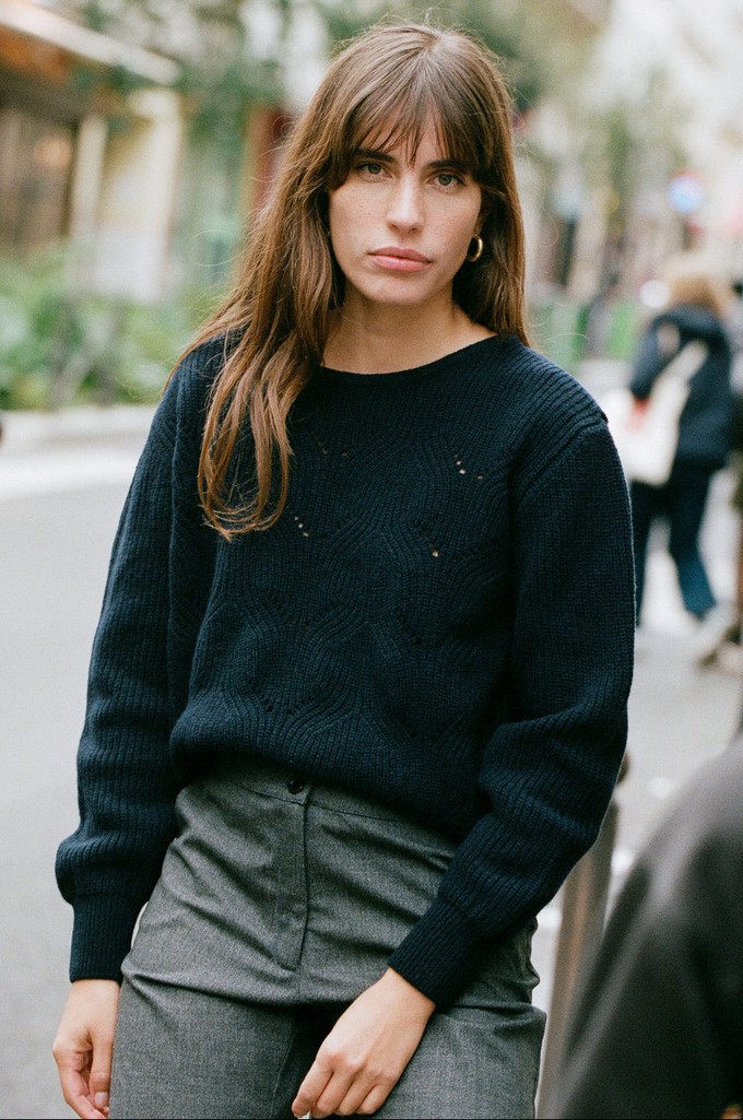 Sweater Idesia navy from avani apparel