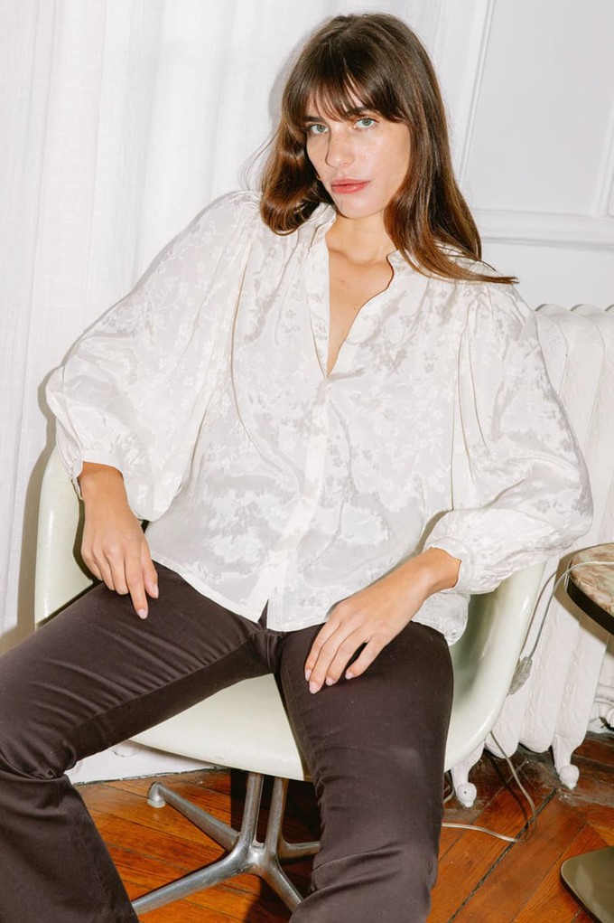 Blouse Hortensia green from avani apparel