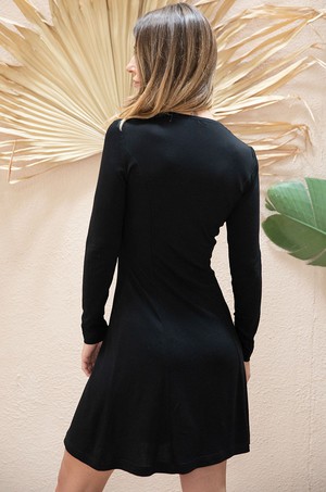 Dress Camélia black from avani apparel