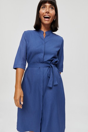 Lidia | Shirt Dress in Classic Blue from AYANI