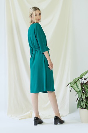 Marlene | Classy Wrap Dress in Green from AYANI