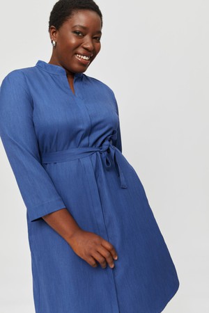 Lidia | Shirt Dress in Classic Blue from AYANI