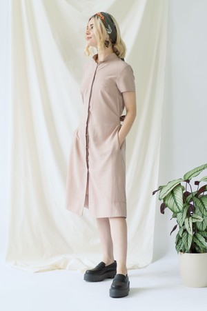 Melanie | Shirt Dress with short sleeves in rose from AYANI