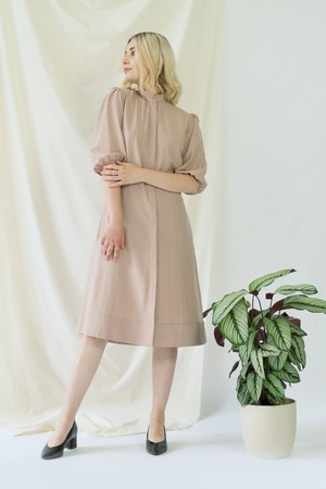 Melanie | Shirt Dress with balloon sleeves in rose from AYANI