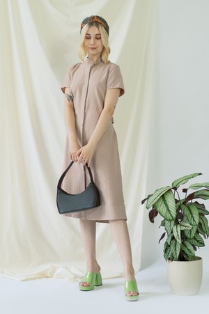 Melanie | Shirt Dress with short sleeves in rose from AYANI