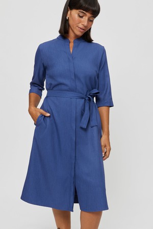 Lidia | Shirt Dress in Classic Blue from AYANI