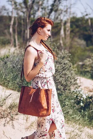 Ganesha Leren Shopper from Bagoa Ganesha Leren Shopper from Bagoa