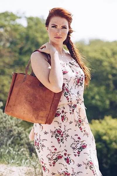 Ganesha Leren Shopper from Bagoa Ganesha Leren Shopper from Bagoa