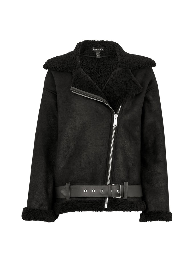 Carey Shearling Aviator Jacket from Baukjen