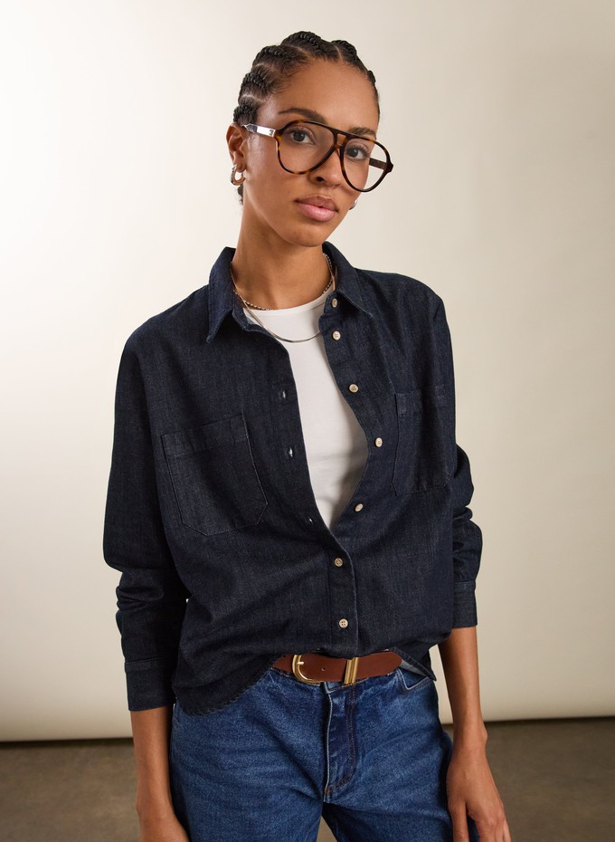 Hattie Organic Denim Shirt from Baukjen