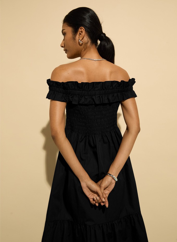 Rafaella Organic Cotton Off Shoulder Midi Dress from Baukjen
