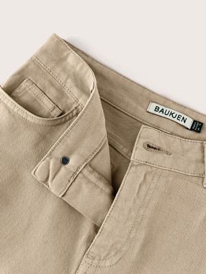 Organic Stretch Cotton Wide Leg Slouch Jeans from Baukjen