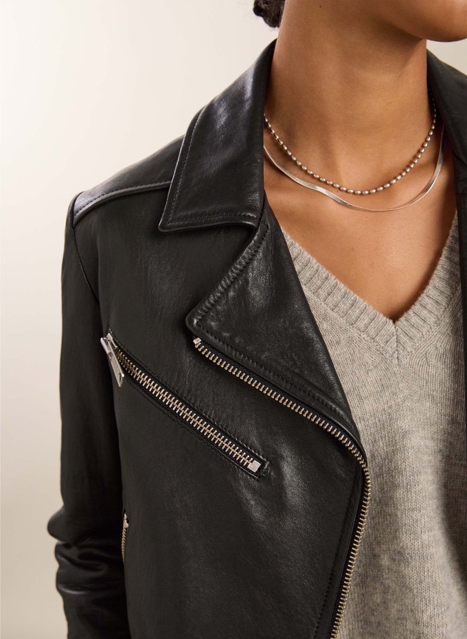 Lyle Chrome Free Leather Biker from Baukjen