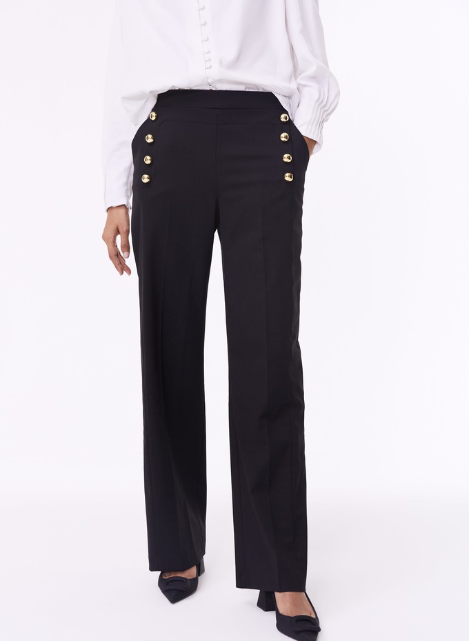 Amina Newlife & Wool Blend Trousers from Baukjen