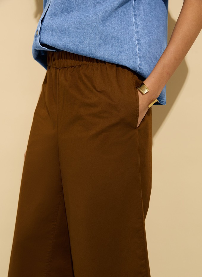 Shelby Organic Cotton Wide Leg Trousers from Baukjen