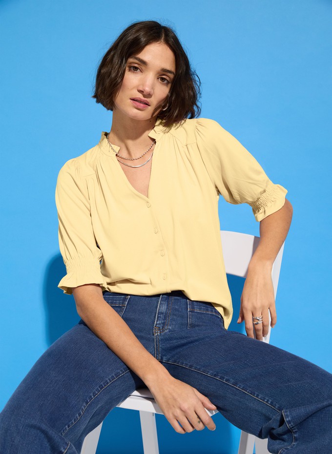 Noa Short Sleeve Blouse from Baukjen Noa Short Sleeve Blouse from Baukjen