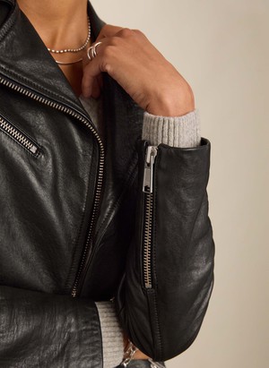 Lyle Chrome Free Leather Biker from Baukjen