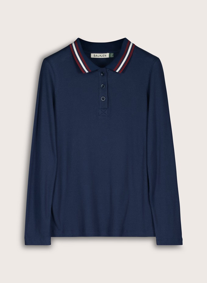 Cameron Organic Cotton Stripe Collar Top from Baukjen