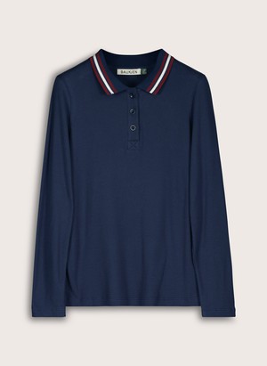 Cameron Organic Cotton Stripe Collar Top from Baukjen