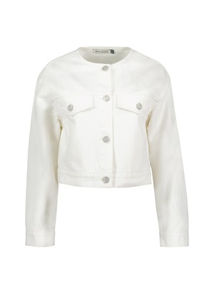 Nova Organic Cotton Collarless Denim Jacket from Baukjen