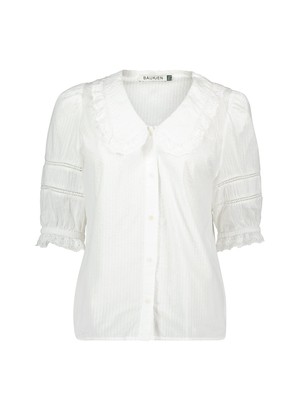 Marti Organic Cotton Broderie Detail Blouse from Baukjen