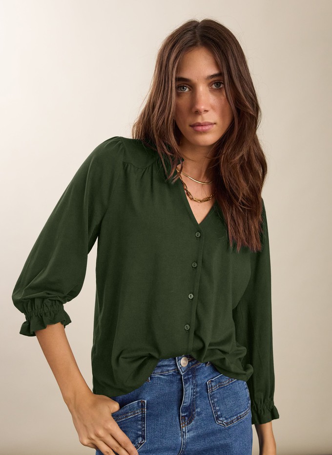 Annie Ruffle Collar Blouse from Baukjen