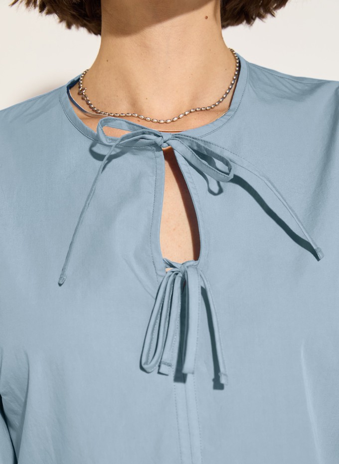 Azura Organic Cotton Tie Detail Blouse from Baukjen