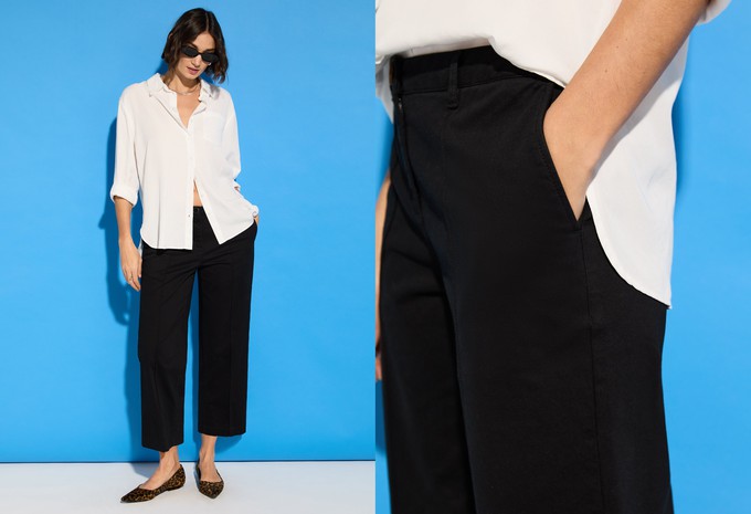 Taylor Organic Cotton Cropped Trousers from Baukjen
