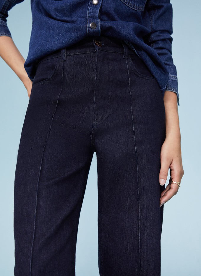 Baukjen Organic Pintuck Wide Jeans from Baukjen