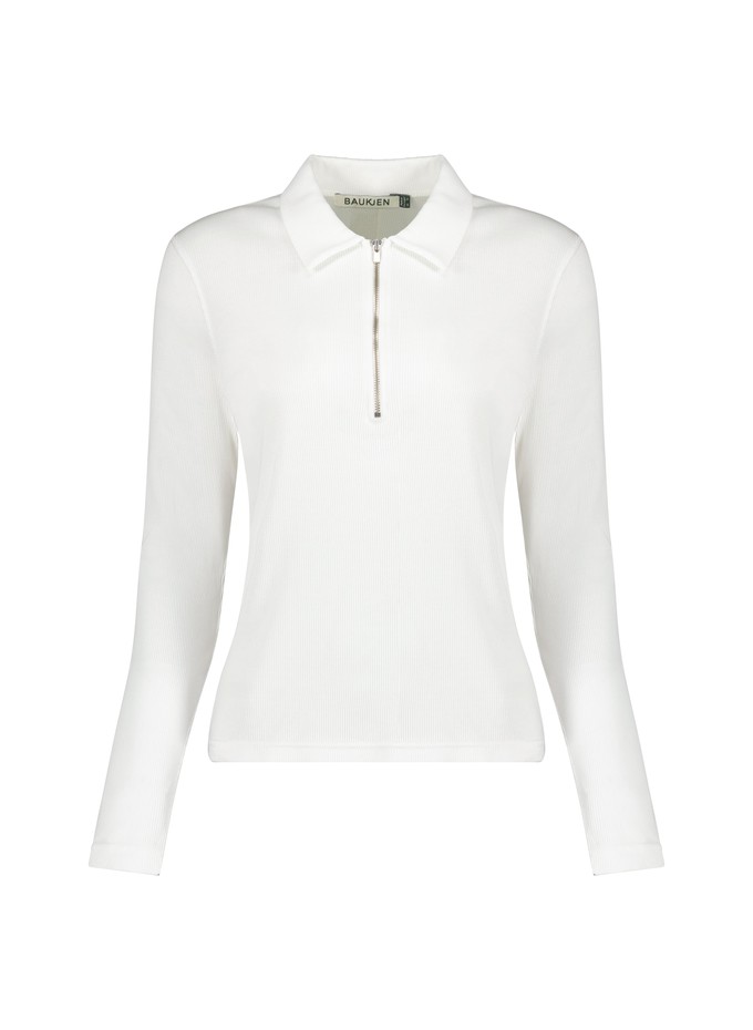 Organic Cotton Zip Collar Top from Baukjen