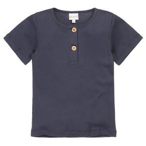 Benji Button T-Shirt // KIDS // Blauw from Be Kind
