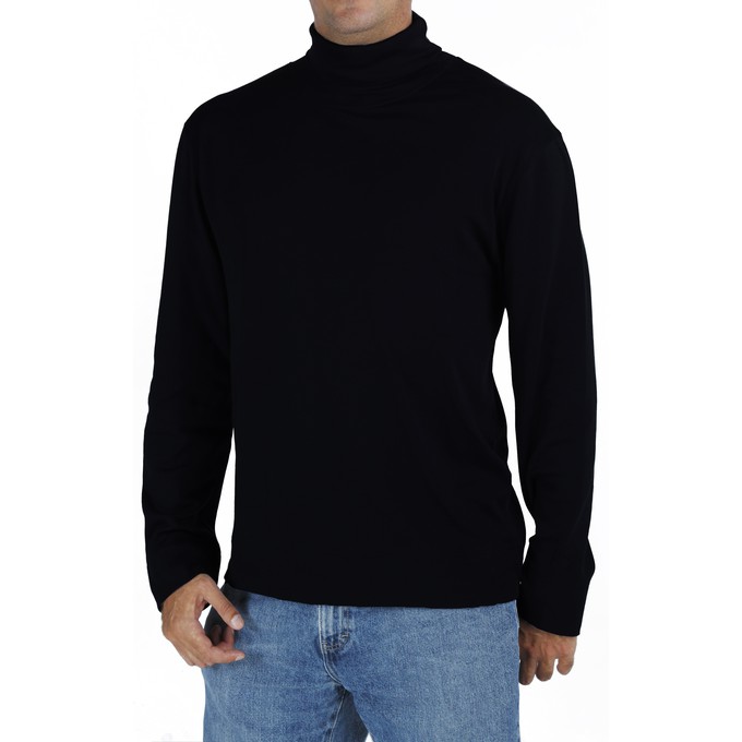 Men’s Turtleneck TShirt in Organic Pima from B.e Quality