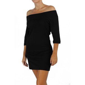 Drop Neck Mini Dress in Organic Cotton from B.e Quality