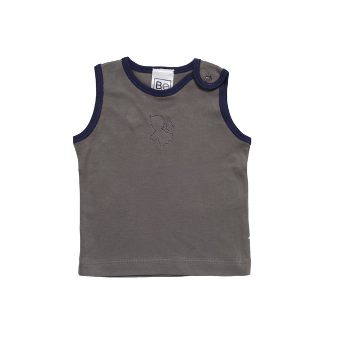 Newborn Sleeveless TShirt in Organic Pima from B.e Quality