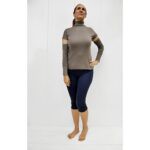 Detached Sleeves Turtleneck in Organic Pima from B.e Quality