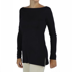 Boat Neck Top in Organic Pima Cotton from B.e Quality