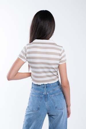 Crop Polo Tee from Bee & Alpaca