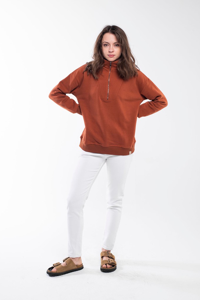 Zipped Neck Sweatshirt from Bee & Alpaca