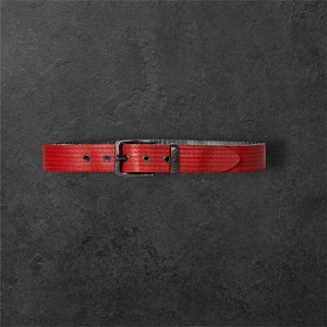Brolo – Stoere Rode Upcycled Brandslang Riem (4 cm) from BENDL