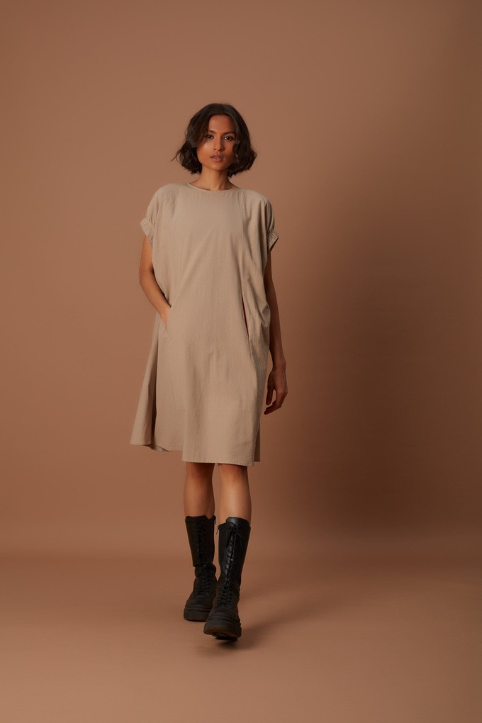 Clara Dress Beige from Bhoomi