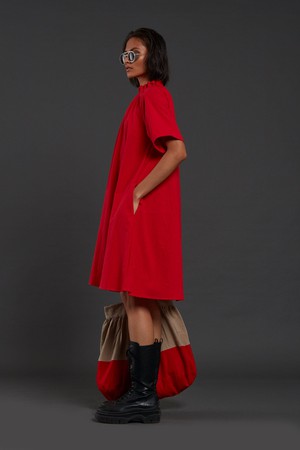 Sutton Dress Red from Bhoomi