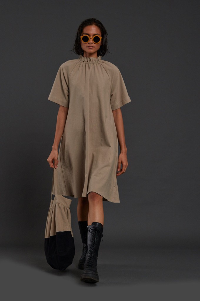 Sutton Dress Beige from Bhoomi