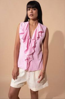 Layla Top Pink via Bhoomi